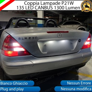 Coppia Lampade Retromarcia P12W Canbus 3.0 LED Da 135 LED 6000K Bianco Mercedes Slk R170