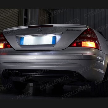 Coppia lampade siluro 3 LED Luci Targa Canbus 6000K Mercedes Slk R170 Fino al 2000