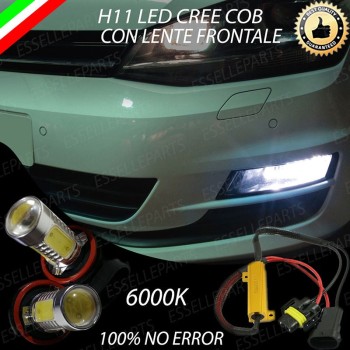 Luci Fendinebbia H11 LED 900 Lumen 6000K bianco Volkswagen Golf Sportsvan