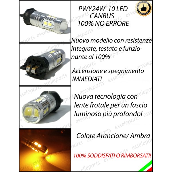 Coppia Frecce Anteriori Pwy24W 10 LED Canbus Vw Sportsvan