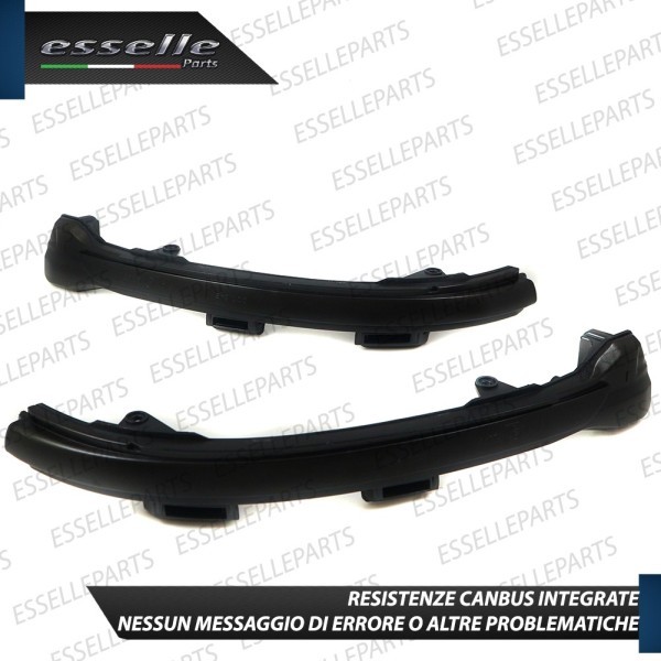 Coppia Frecce LED Dinamiche Laterali Per Specchietti Golf Sportsvan Nero Fume'