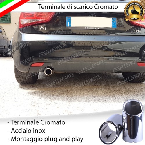 Terminale Di Scarico Singolo Audi A1 In Acciaio Montaggio Specifico