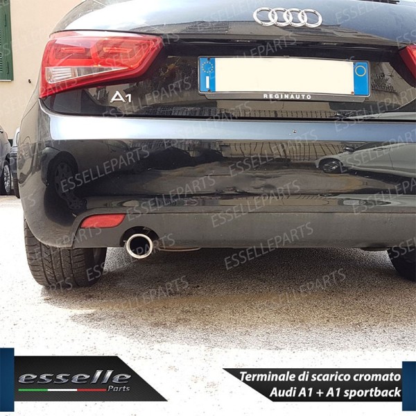 Terminale Di Scarico Singolo Audi A1 In Acciaio Montaggio Specifico