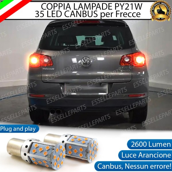 Coppia Frecce Posteriori Py21W 35 LED Canbus Vw Tiguan I Con Fari Posteriori A LED