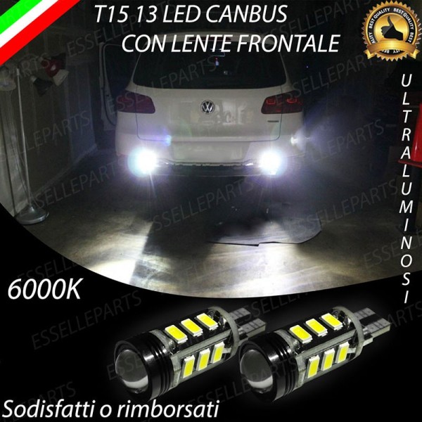 Coppia Lampade LED Retromarcia Da 13 LED Canbus 6000K Vw Tiguan 5N