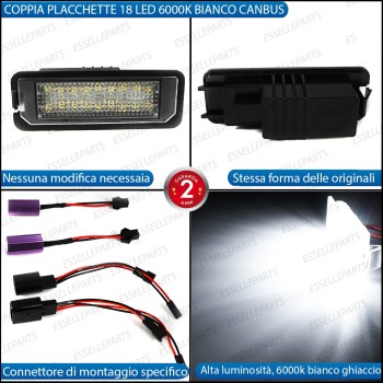 Placchette Complete Da 18 LED Luci Targa Specifiche Per Vw T-Roc