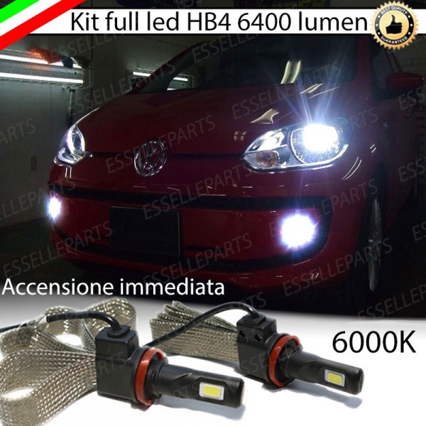 Kit Full LED Hb4 6400 Lumen 6000K bianco Fendinebbia Volkswagen Up Fino al 2016