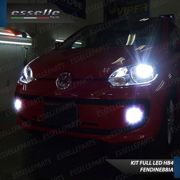 Kit Full LED Hb4 6400 Lumen 6000K bianco Fendinebbia Volkswagen Up Fino al 2016