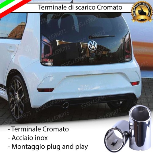 Terminale Di Scarico Singolo Vw Up In Acciaio Montaggio Specifico