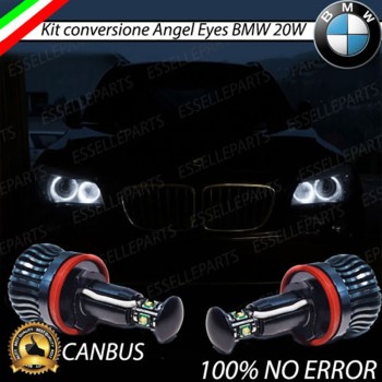 Kit Angel Eyes A Led Cree Canbus 6000k bianco ghiaccio Per BMW X1 E84 Pre-Restyling Kit Angel Eyes A Led Cree Canbus 6000k bianco ghiaccio Per BMW X1 E84 Pre-Restyling