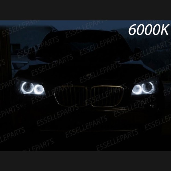 Kit Angel Eyes A Led Cree Canbus 6000k bianco ghiaccio Per BMW X1 E84 Pre-Restyling