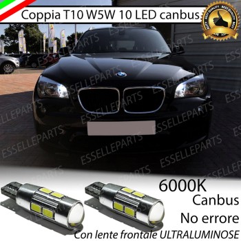 Coppia luci di posizione T10 W5W 10 LED canbus 6000K Bianco Bmw X1 E84 Pre-Restyling
