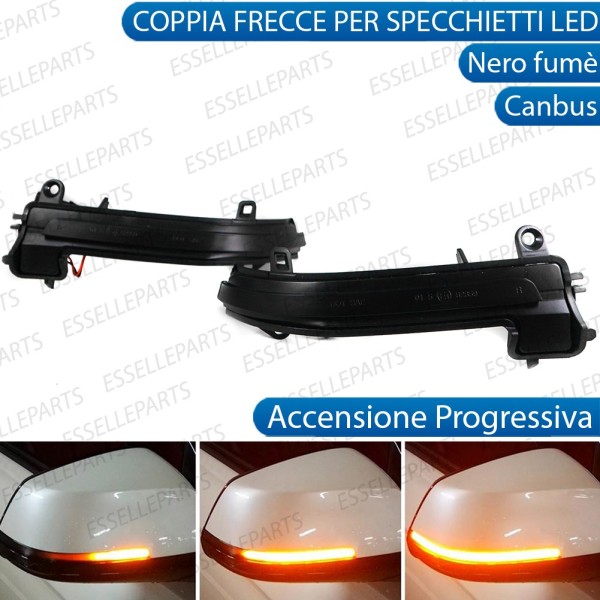 Set Frecce Dinamiche Per Specchietti Laterali Bmw X1 E84 Nero Fumè