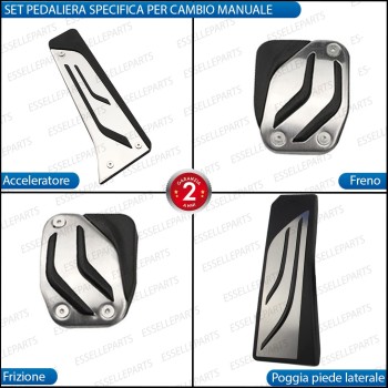 Set Copripedali Pedaliera Per Cambio Manuale Bmw X1 E84 Restyling Set Copripedali Pedaliera Per Cambio Manuale Bmw X1 E84 Restyling