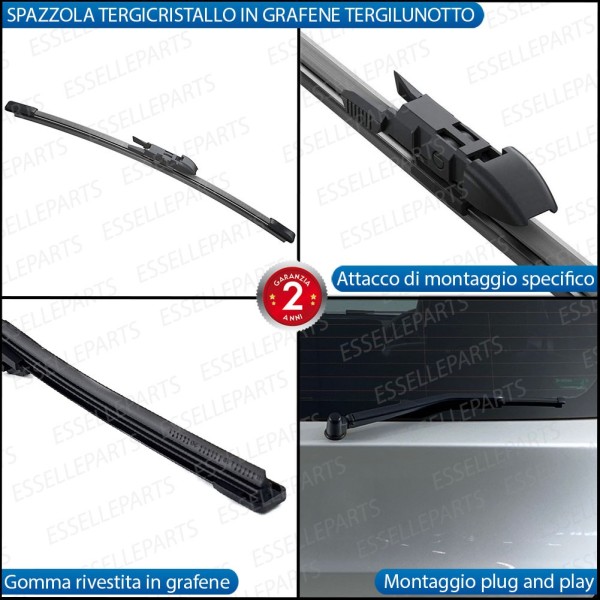 Kit Spazzola Tergilunotto Posteriore Per Bmw X1 E84