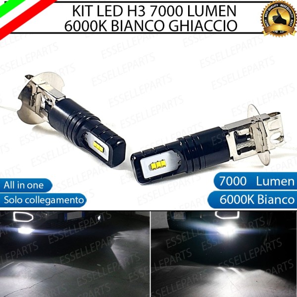 Kit Full LED H3 Slim Lancia Ypsilon MK2 846 Fendinebbia 7000 Lumen 6000K Canbus