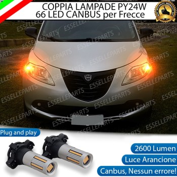 Coppia Frecce Anteriori PY24W 66 LED Canbus 3.0 Per Lancia Ypsilon II 846