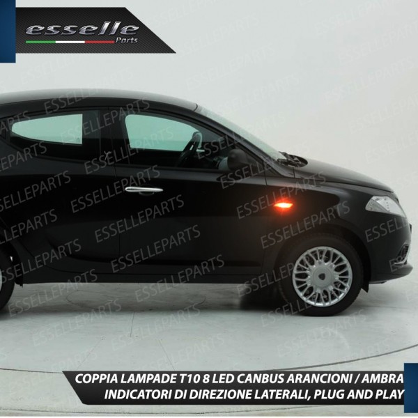 Coppia Lampade T10 W5W 8 LED Per Frecce Laterali Lancia Ypsilon Ii 846