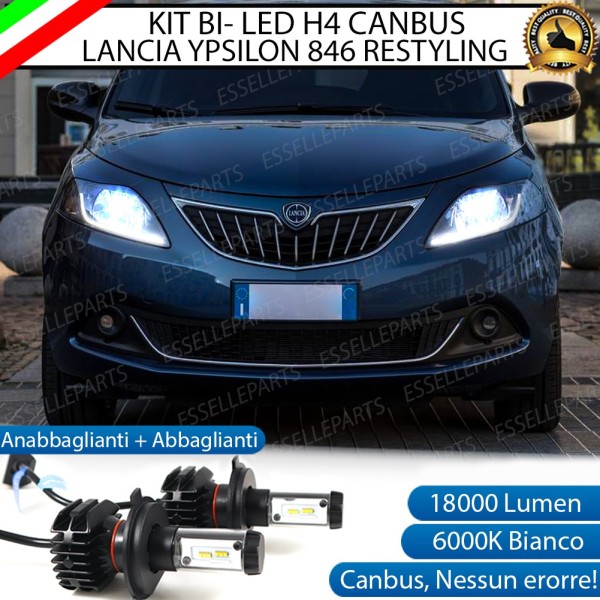 Kit Full LED H4 18000 Lumen Anabbaglianti + Abbaglianti Lancia Ypsilon Ii 846
