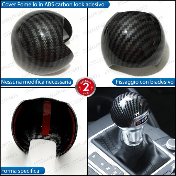 Cover Pomello Cambio automatico in Carbon Look per AUDI A3 8V
