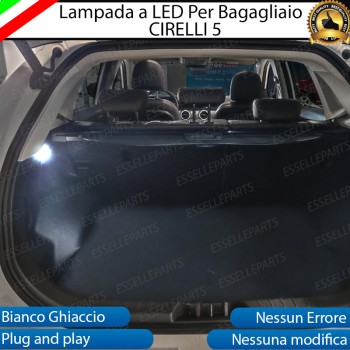 Lampada Luce LED Bagagliaio per CIRELLI 5 LED Canbus 6000K Bianco Ghiaccio Lampada Luce LED Bagagliaio per CIRELLI 5 LED Canbus 6000K Bianco Ghiaccio
