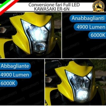 Conversione a Led 6000K Kawasaki Er-6N Dal 2009 In Poi
