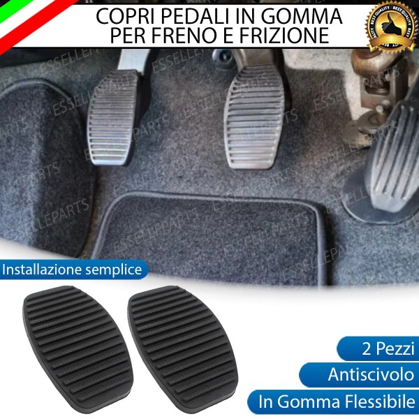 Copripedali Pedaliera in Gomma antiscivolo Frizione e Freno Per Lancia Y