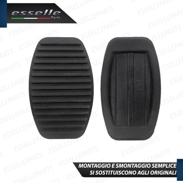 Copripedali Pedaliera in Gomma antiscivolo Frizione e Freno Per Lancia Y