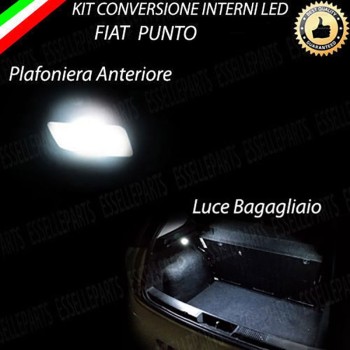 Kit led interni Completo 6000K bianco Canbus Fiat Punto Mk3 con plafoniera Singola