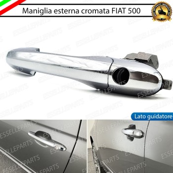 Maniglia Esterna Abarth 500 500 C 595 695 Lato Guidatore Cromata Completa