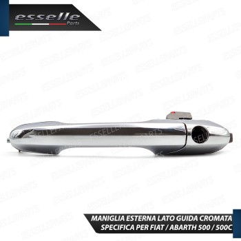 Maniglia Esterna Abarth 500 500 C 595 695 Lato Guidatore Cromata Completa