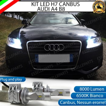 Kit Full LED H7 8000 LUMEN Abbaglianti AUDI A4 B8 Restyling 6000K bianco ghiaccio