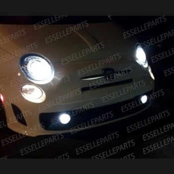 Coppia lampade H3 Fendinebbia 900 Lumen 6000K bianco Abarth 500 595 695