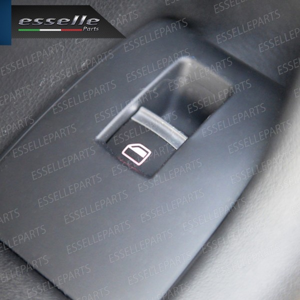 PULSANTE ALZACRISTALLI VETRI NERO / CROMO PER AUDI A6 C6 C6