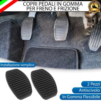 Copripedali Pedaliera in Gomma antiscivolo Frizione e Freno Per Fiat Multipla