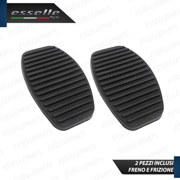 Copripedali Pedaliera in Gomma antiscivolo Frizione e Freno Per Fiat Multipla