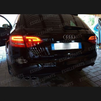Kit LED Interni + Targa Per Audi A4 B8 Avant 6000K Canbus