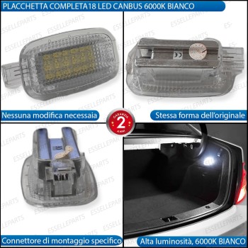 Placchetta Vano Bagagli LED 6000K CANBUS per MERCEDES CLASSE B W246