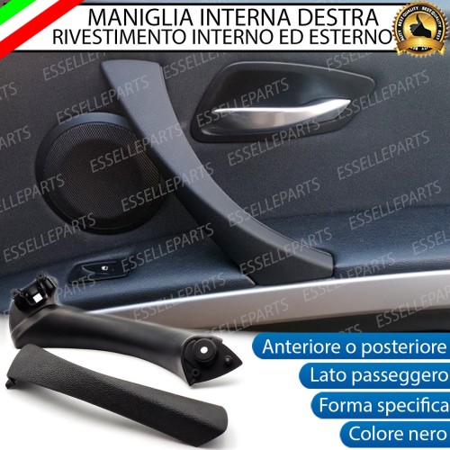 Maniglia Interna Completa Lato Passeggero Nero Bmw Serie 3 E90 E91