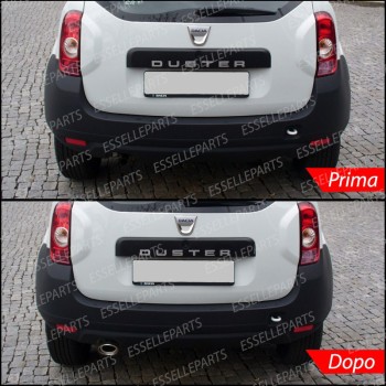 Terminale Cromato Ovale Acciaio Cromato Specifico Dacia Duster 2
