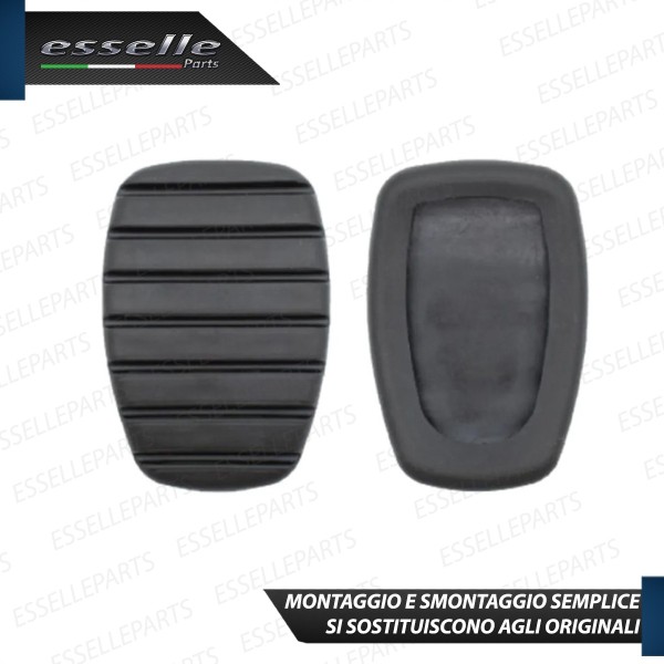 Copripedali Pedaliera in Gomma antiscivolo Frizione Freno Renault Clio 2 Restyling