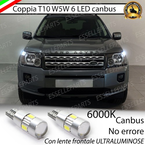 Luci posizione T10 W5W LED canbus 6000K Freelander MK2 Dal 2013