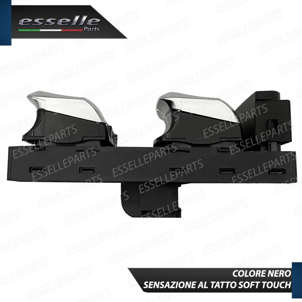 INTERRUTTORE ALZACRISTALLI LATO GUIDATORE NERO / CROMO PER AUDI A4 B8 B8 AVANT