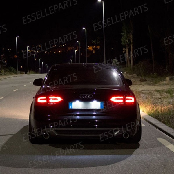 Luci Targa a LED Audi A4 B8 + Avant Restyling 6000K Canbus
