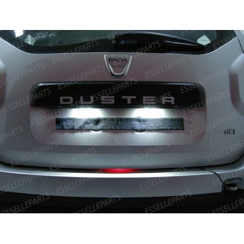 Coppia Luci Targa T10 W5W 9 LED canbus 6000K Bianco per Dacia Duster Restyling