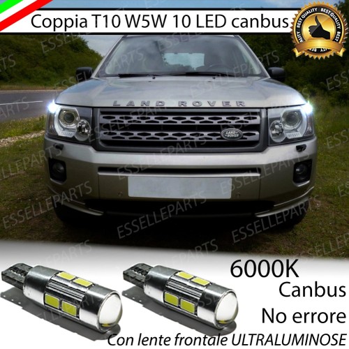 Luci posizione T10 W5W 10 LED canbus 6000K Freelander MK2 Dal 2013