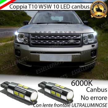 Luci posizione T10 W5W 10 LED canbus 6000K Freelander MK2 Dal 2013
