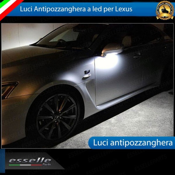 Coppia lampade LED antipozzanghera specchietti esterni 6000K bianco Lexus RX MK3