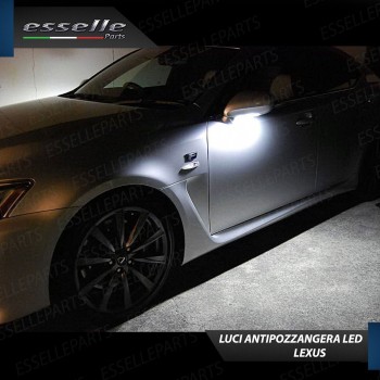 Coppia lampade LED antipozzanghera specchietti esterni 6000K bianco Lexus RX MK3