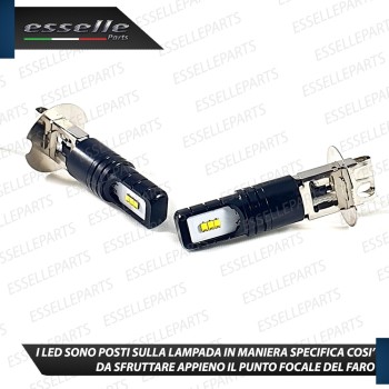 Kit Full LED H3 7000 Lumen Fendinebbia Abarth 500 595 695 6000K bianco ghiaccio canbus
